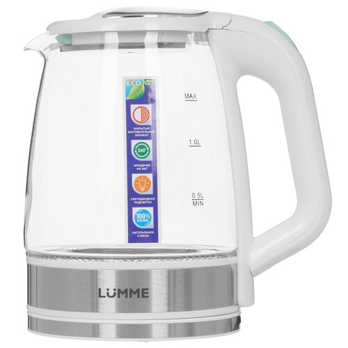 Купить Электрочайник LUMME LU-164 белый  9052797. Характеристики, отзывы и цены в Донецке