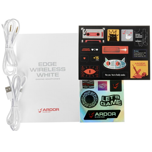 Купить Беспроводные/проводные наушники ARDOR GAMING Edge Wireless белый 2025  9184090. Характеристики, отзывы и цены в Донецке