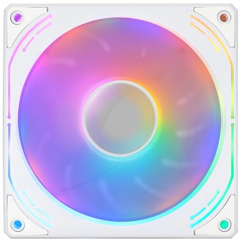 Купить Вентилятор GiNZZU 12MW6 [RGB12MW6] белый  9230102. Характеристики, отзывы и цены в Донецке