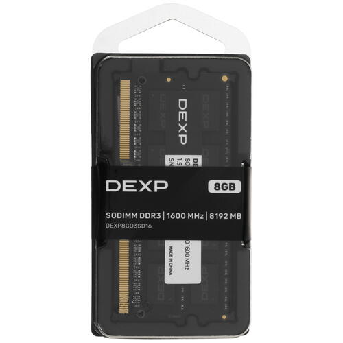 Купить Оперативная память SODIMM DEXP [DEXP8GD3SD16] 8 ГБ  5437476. Характеристики, отзывы и цены в Донецке