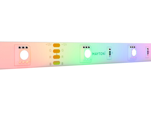 Купить Светодиодная лента Maytoni 12В 5050 7.2Вт/м RGB 5м IP20  9185046. Характеристики, отзывы и цены в Донецке