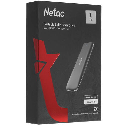 Купить 1000 ГБ Внешний SSD Netac ZX  5355405. Характеристики, отзывы и цены в Донецке