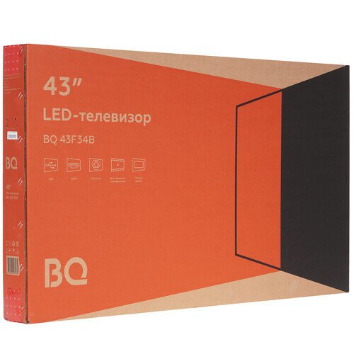 Купить 43" (109 см) Телевизор BQ 43F34B черный  9288759. Характеристики, отзывы и цены в Донецке