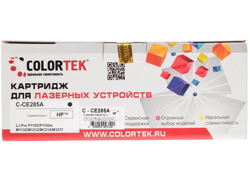 Купить Картридж лазерный Colortek CE285A черный  1076228. Характеристики, отзывы и цены в Донецке
