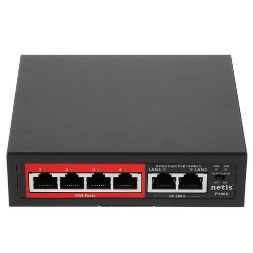 Купить Коммутатор NETIS P106C  4773487. Характеристики, отзывы и цены в Донецке