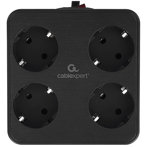 Купить Сетевой фильтр Cablexpert PLT-4-C2U2-B-2 черный  9176865. Характеристики, отзывы и цены в Донецке