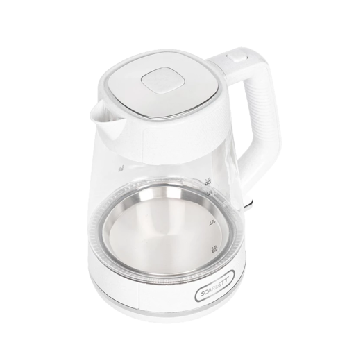 Купить Электрочайник Scarlett SC-EK27G104 белый  9240131. Характеристики, отзывы и цены в Донецке