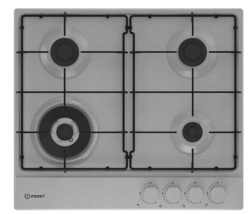 Купить Газовая варочная поверхность Indesit THPM 641 W/IX/I  9102982. Характеристики, отзывы и цены в Донецке