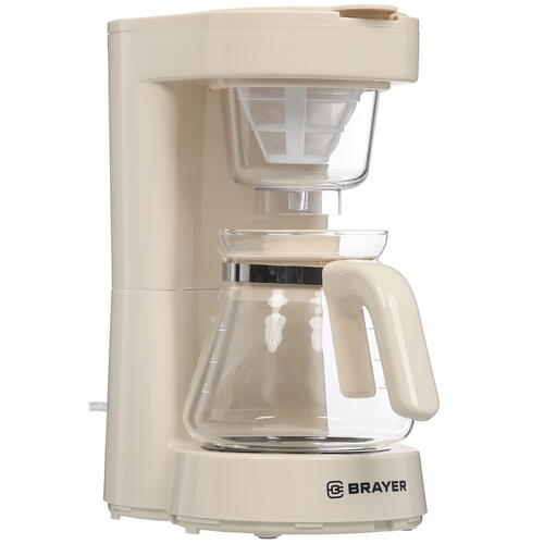 Купить Кофеварка капельная Brayer BR1123YE бежевый  9088338. Характеристики, отзывы и цены в Донецке