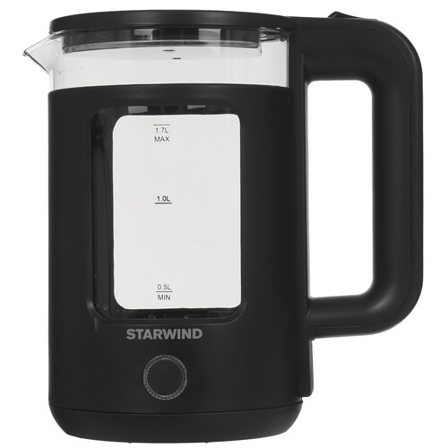 Купить Электрочайник Starwind SKG1053 черный  5361987. Характеристики, отзывы и цены в Донецке