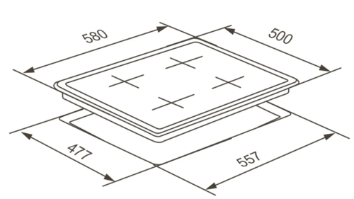 Купить Газовая варочная поверхность Meferi MGH604IX LIGHT  9168783. Характеристики, отзывы и цены в Донецке