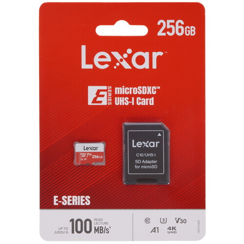 Купить Карта памяти Lexar E-Series microSDXC 256 ГБ  9262214. Характеристики, отзывы и цены в Донецке