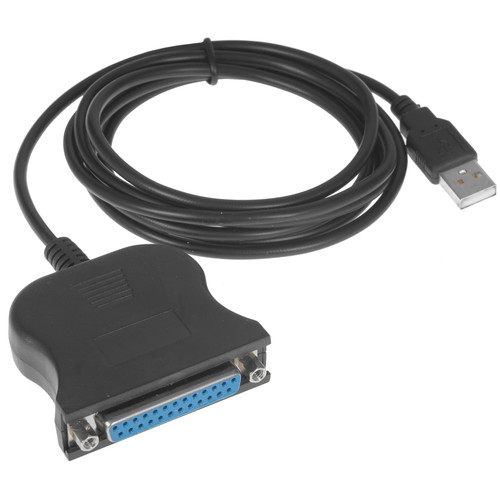 Купить Кабель DEXP LPT DB25F - USB Type-A черный  4776465. Характеристики, отзывы и цены в Донецке