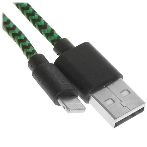 Купить Кабель круглый PERO Lightning 8-pin - USB 2.0 Type-A зеленый 2 м  5048601. Характеристики, отзывы и цены в Донецке