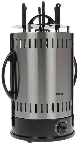 Купить Электрошашлычница DEXP KBM-1000 серебристый  1158155. Характеристики, отзывы и цены в Донецке