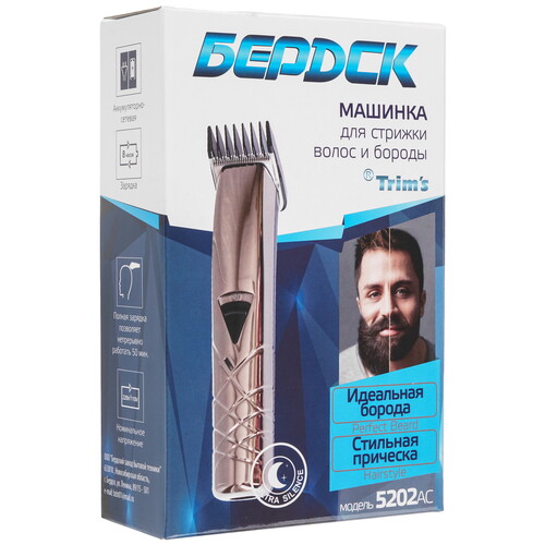 Купить Машинка для стрижки Trim's Бердск 5202АС золотистый/черный  5352566. Характеристики, отзывы и цены в Донецке