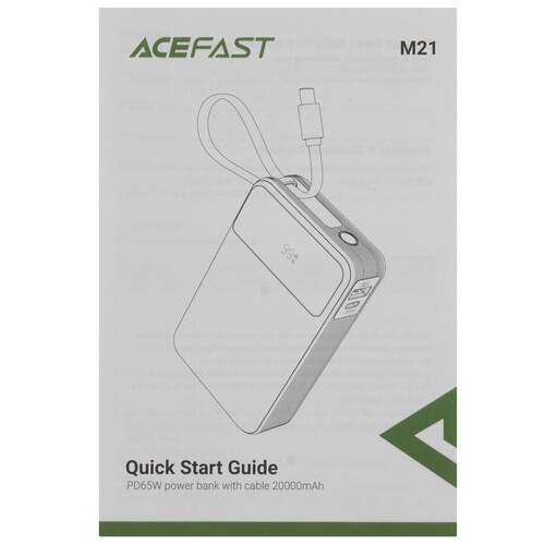 Купить Портативный аккумулятор ACEFAST M21 серый  9260016. Характеристики, отзывы и цены в Донецке