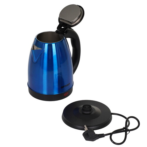 Купить Электрочайник OPTIMA EK-1808SS синий  9269570. Характеристики, отзывы и цены в Донецке