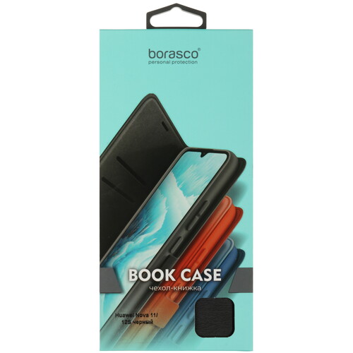 Купить Чехол-книжка  BoraSCO Book Case для HUAWEI nova 11/ 12s черный  5473624. Характеристики, отзывы и цены в Донецке