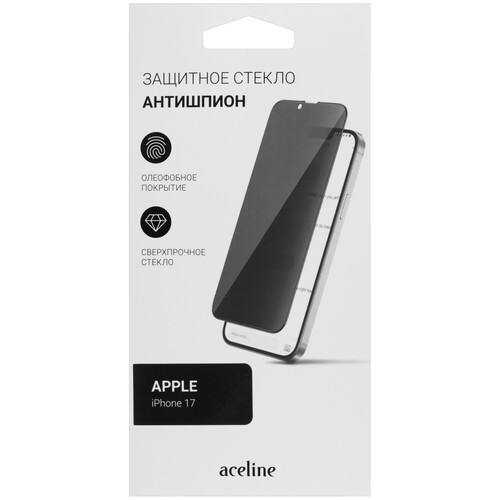 Купить Защитное стекло Aceline для экрана Apple iPhone 17  5630111. Характеристики, отзывы и цены в Донецке