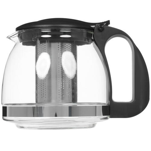 Купить Чайник заварочный Lara LR06-20 Black [1,25 л, стекло/нерж. сталь/пластик]  4762111. Характеристики, отзывы и цены в Донецке
