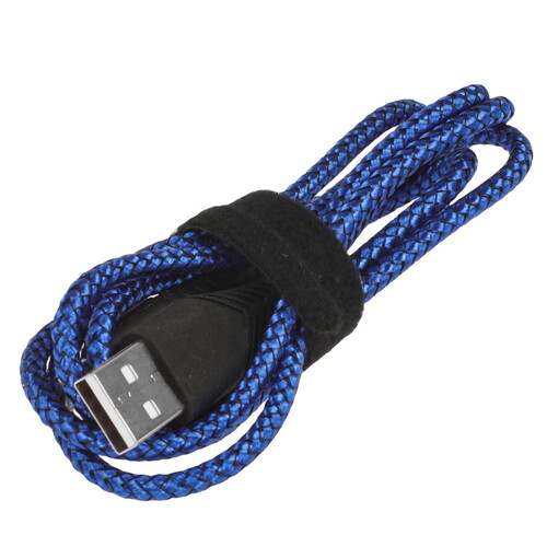 Купить Кабель круглый BoraSCO Lightning 8-pin - USB 2.0 Type-A синий 1 м  5614064. Характеристики, отзывы и цены в Донецке