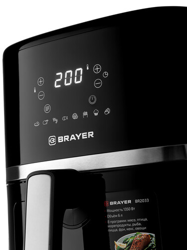 Купить Аэрогриль Brayer BR2033 черный  5623393. Характеристики, отзывы и цены в Донецке