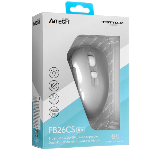 Купить Мышь беспроводная A4Tech Fstyler FB26CS Air  5441311. Характеристики, отзывы и цены в Донецке