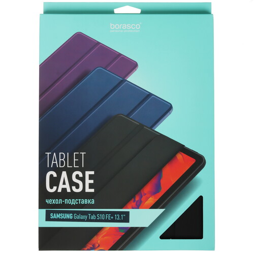 Купить Чехол-книжка BoraSCO для Samsung Galaxy Tab S10 FE+ черный  5626112. Характеристики, отзывы и цены в Донецке