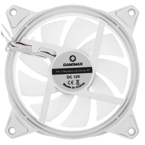 Купить Вентилятор GameMax FN-12Rainbow-Q-Infinity  белый  5615260. Характеристики, отзывы и цены в Донецке