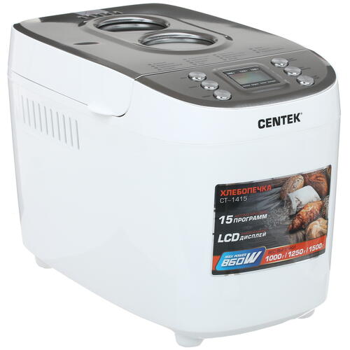 Купить Хлебопечь Centek CT-1415 белый  1157195. Характеристики, отзывы и цены в Донецке