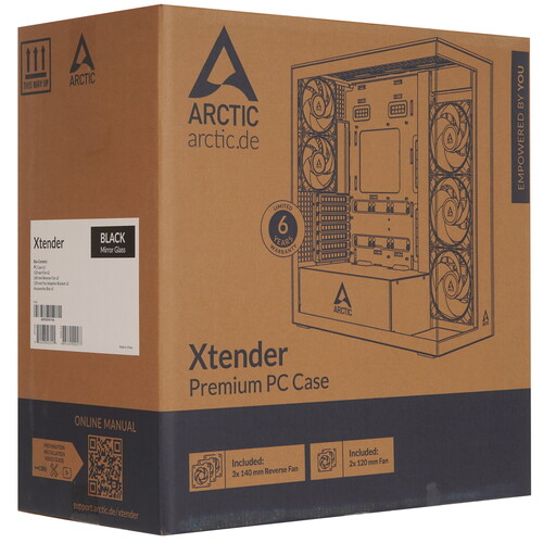 Купить Корпус Arctic Xtender Mirror Black  9292486. Характеристики, отзывы и цены в Донецке