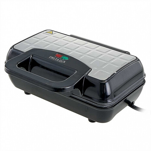 Купить Вафельница DELTA LUX DE-6400 черный  5354123. Характеристики, отзывы и цены в Донецке