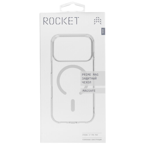 Купить Накладка  Rocket Prime Mag для Apple iPhone 17 Pro Max прозрачный  5639099. Характеристики, отзывы и цены в Донецке