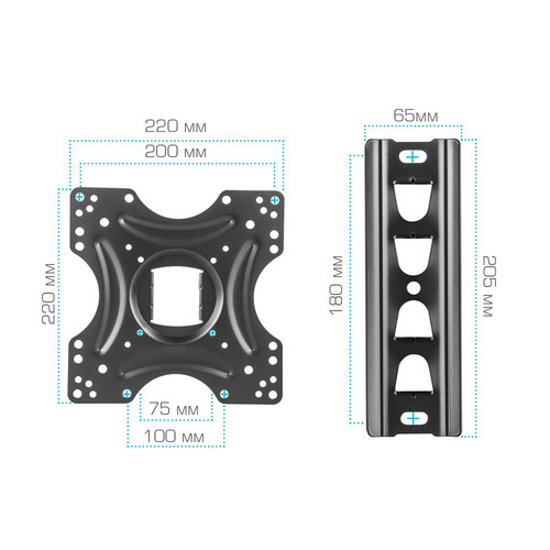 Купить Кронштейн для ТВ ARM MEDIA LCD-405 черный  9225622. Характеристики, отзывы и цены в Донецке