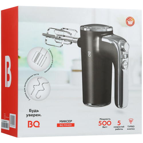 Купить Миксер BQ MX420 серый  9925936. Характеристики, отзывы и цены в Донецке