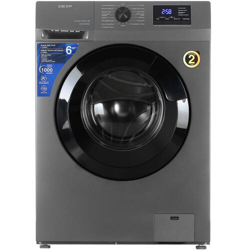 Купить Стиральная машина DEXP WM-F610DHE/GBSu серый  5098410. Характеристики, отзывы и цены в Донецке