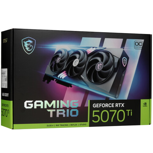 Купить Видеокарта MSI GeForce RTX 5070 Ti GAMING TRIO OC  5624321. Характеристики, отзывы и цены в Донецке