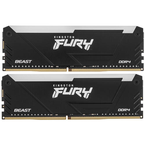 Купить Оперативная память Kingston FURY Beast Black RGB [KF432C16BB12AK2/32] 32 ГБ  5436285. Характеристики, отзывы и цены в Донецке