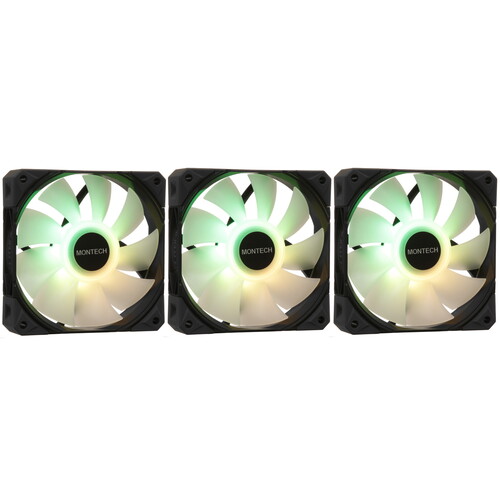 Купить Вентилятор Montech E28 ARGB [E28 ARGB (B) 3in1] черный  5633063. Характеристики, отзывы и цены в Донецке