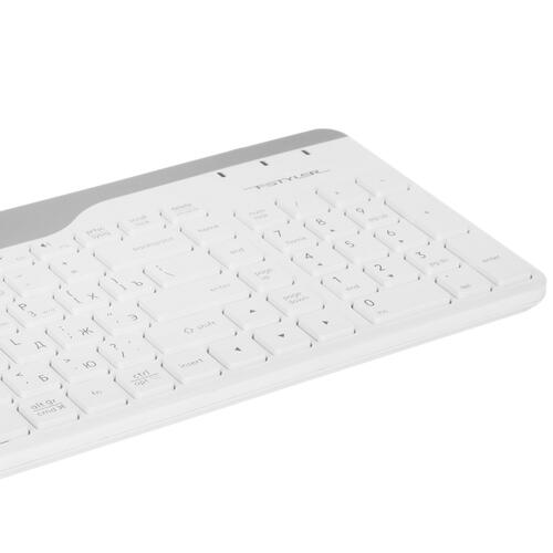 Купить Клавиатура+мышь беспроводная   A4Tech Fstyler FB2535C белый  5049211. Характеристики, отзывы и цены в Донецке