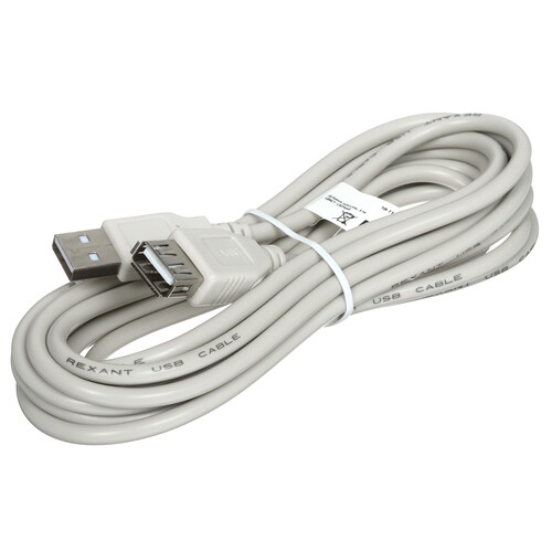 Купить Кабель Rexant USB 2.0 Type-A - USB 2.0 Type-A  5479573. Характеристики, отзывы и цены в Донецке