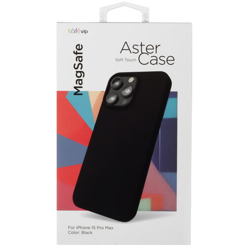 Купить Накладка  VLP Aster Case для Apple iPhone 15 Pro Max черный  5426098. Характеристики, отзывы и цены в Донецке