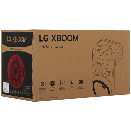 Купить Аудиосистема LG XBOOM RNC5 черный  5616036. Характеристики, отзывы и цены в Донецке