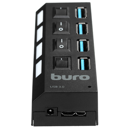 Купить USB-разветвитель Buro BU-HUB4-U3.0-L  5034178. Характеристики, отзывы и цены в Донецке