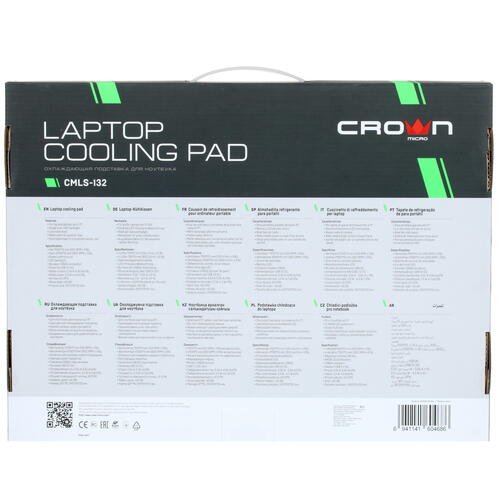 Купить Охлаждающая подставка Crown CMLS-132 черный  4709193. Характеристики, отзывы и цены в Донецке