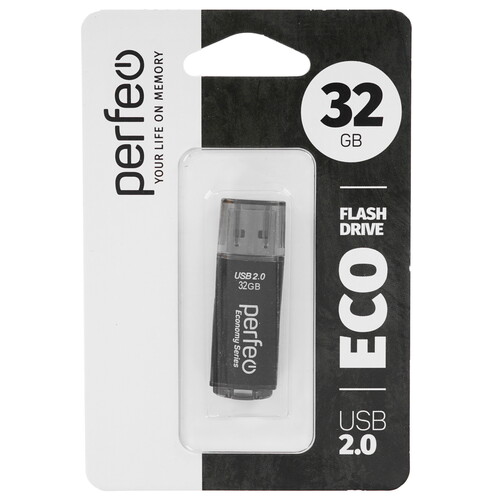 Купить Память USB Flash 32 ГБ Perfeo E04 Economy Series [PF-E04B032ES]  9209065. Характеристики, отзывы и цены в Донецке
