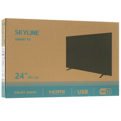 Купить Телевизор Skyline 24YST5970 черный  5353065. Характеристики, отзывы и цены в Донецке