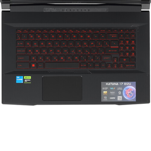 Купить 17.3" Ноутбук MSI GF76 Katana B12UCX-1005XRU черный  5433726. Характеристики, отзывы и цены в Донецке