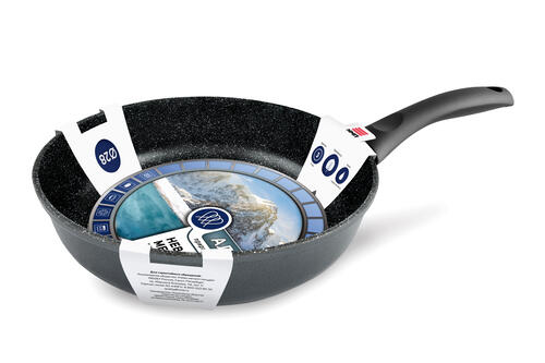 Купить Сковорода НМП Природные минералы Алтай 27128I, 28 см серый  1382038. Характеристики, отзывы и цены в Донецке